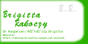 brigitta rakoczy business card